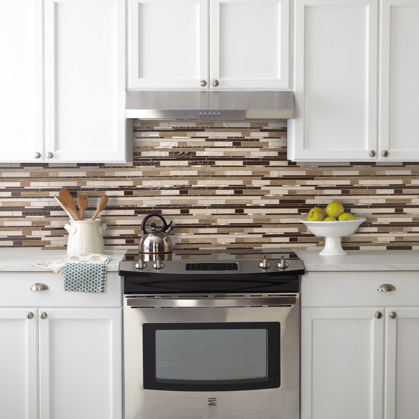 Copper Timber Mosaic Tile