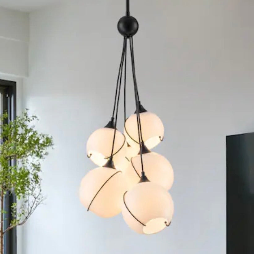 Opal Glass Chandelier