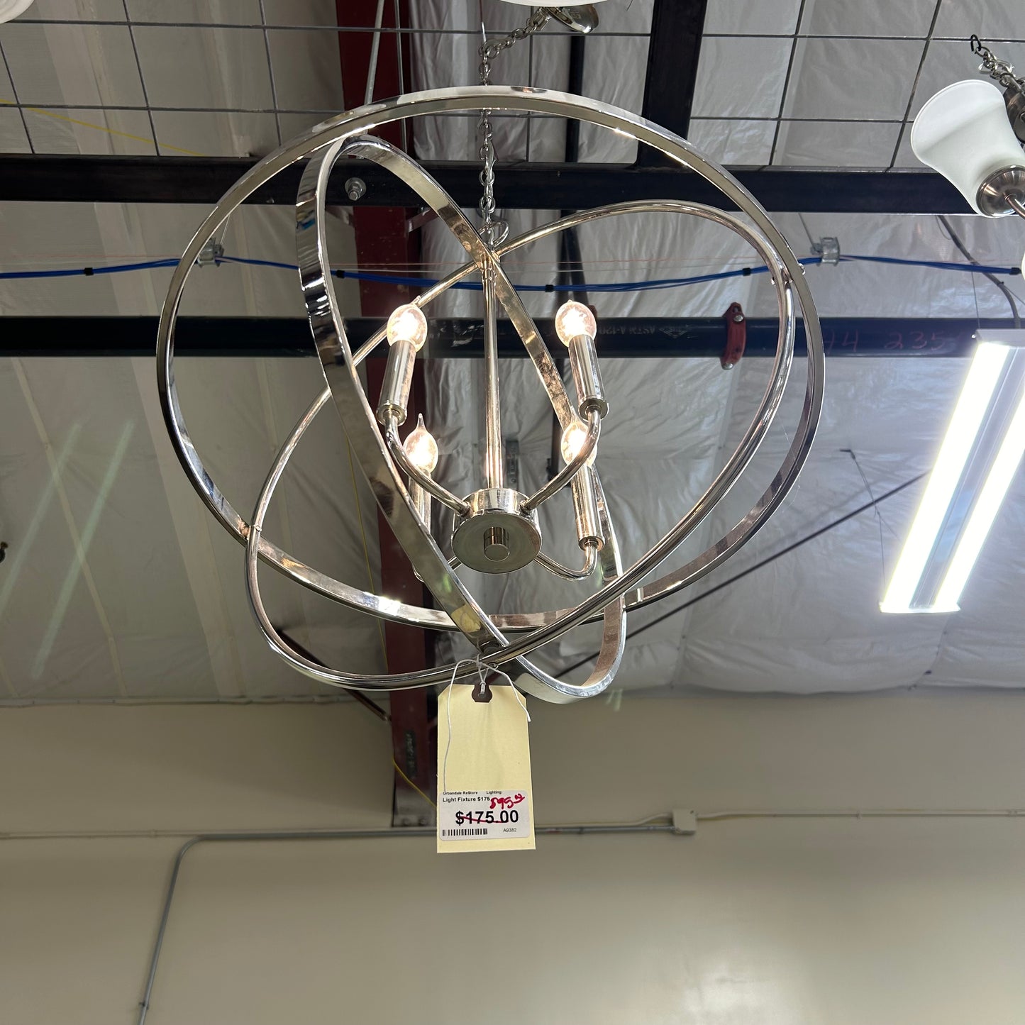 Chrome Equinox Light Fixture