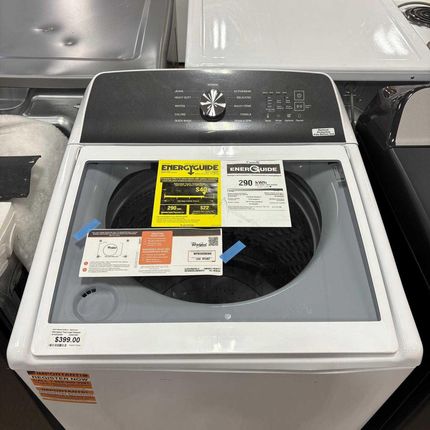 NEW Top Load Washer
