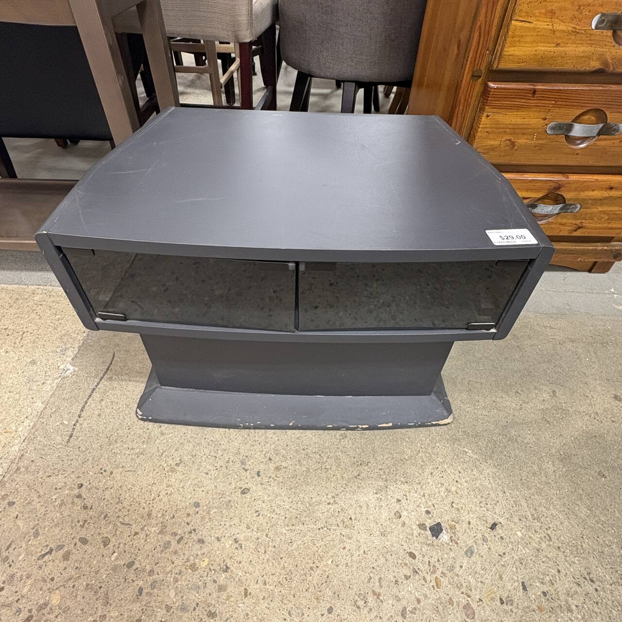 Gray Media End Table FALSE