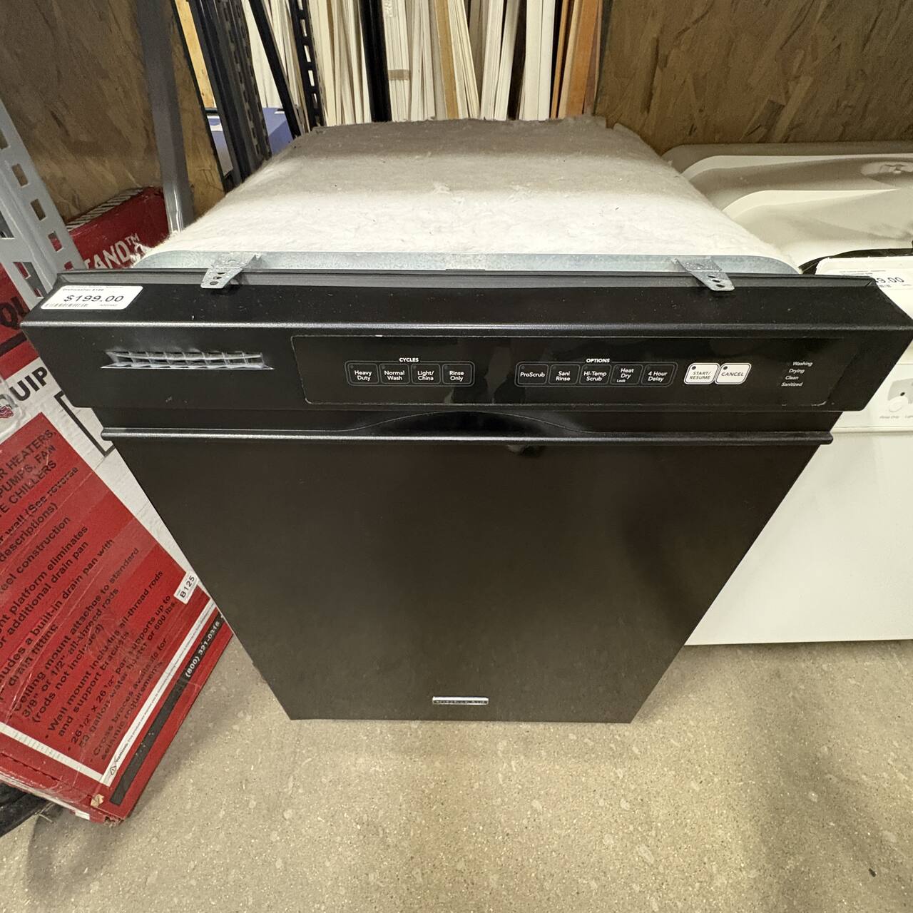 KitchenAid Black Dishwasher