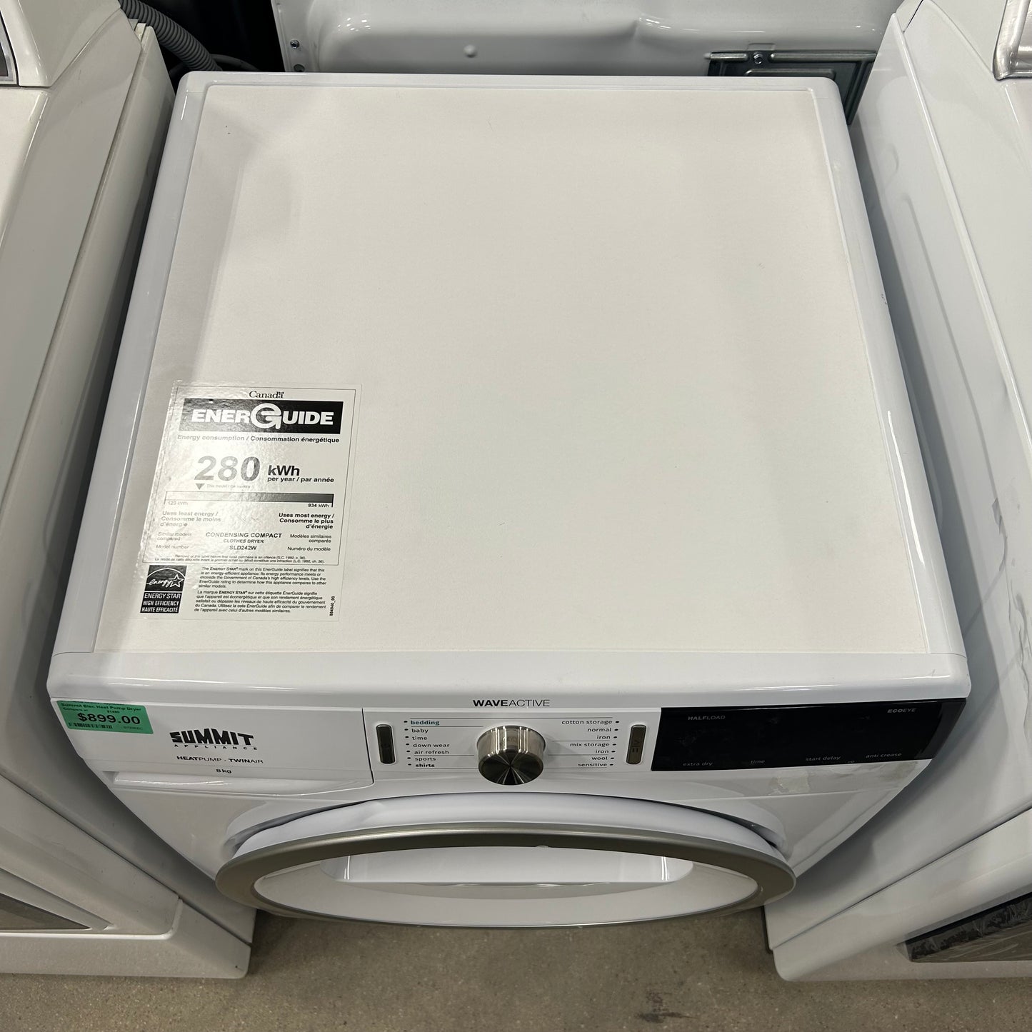 Summit Elec Heat Pump Dryer
