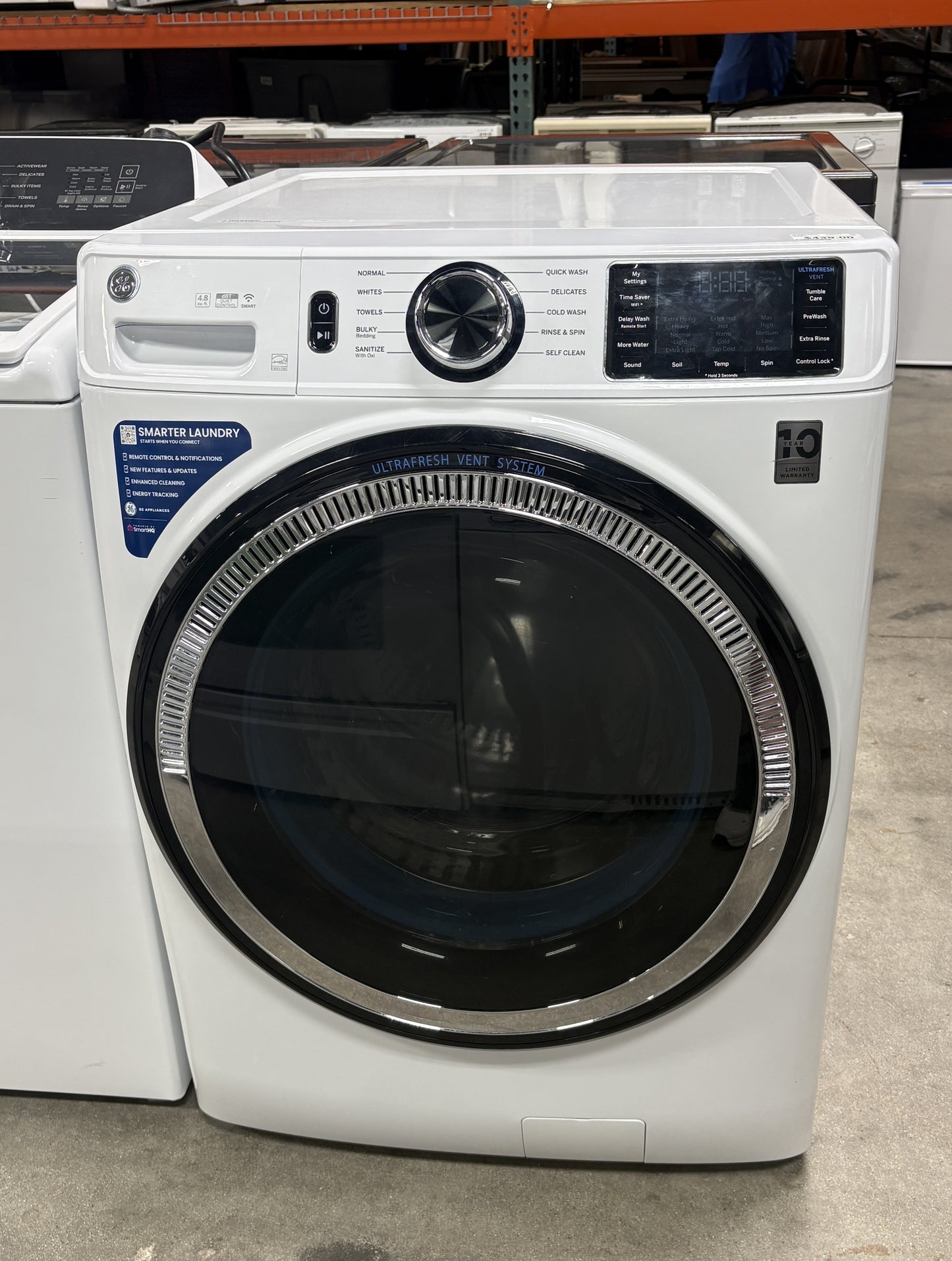 GE 4.8cf UltraFresh Washer