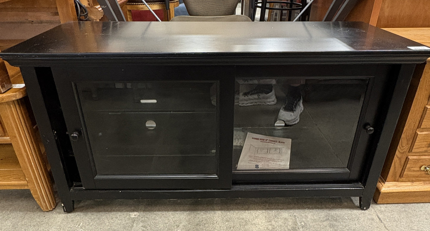 Black 50" Sliding Console