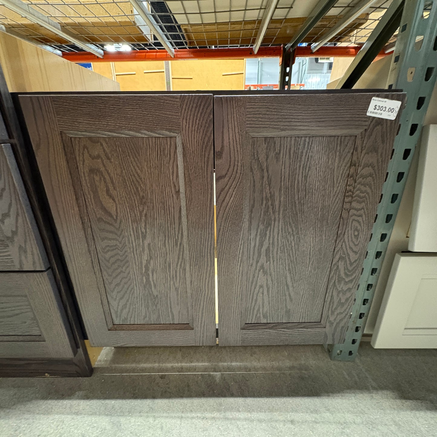 Gray Oak 2-Door Base Cabinet FALSE