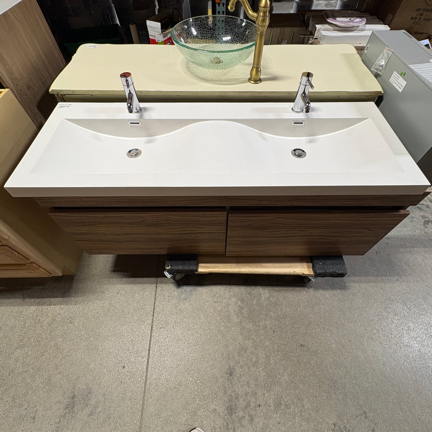Modern Floating Double Vanity