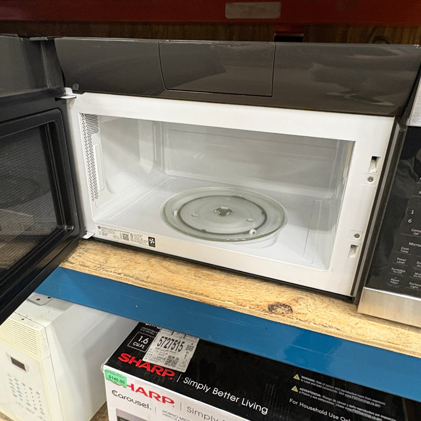 GE Stainless OTR Microwave FALSE