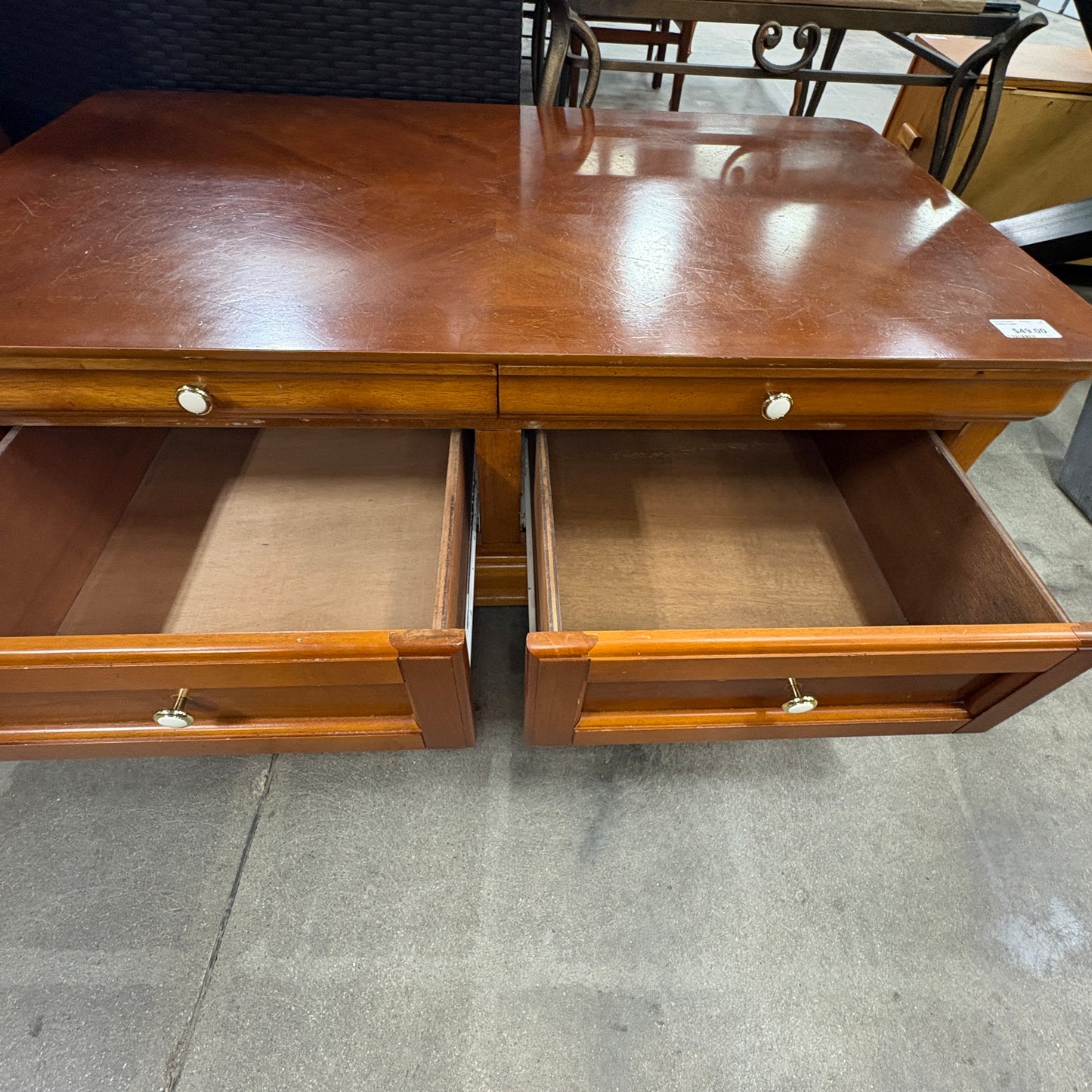 Cherry Wood Coffee Table