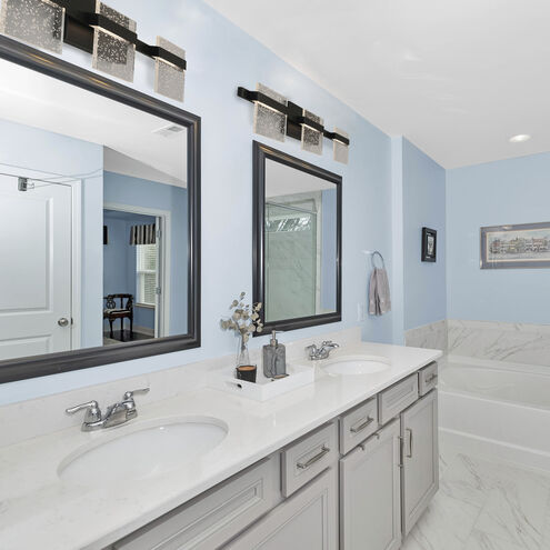 22.75" LED Black Vanity Light