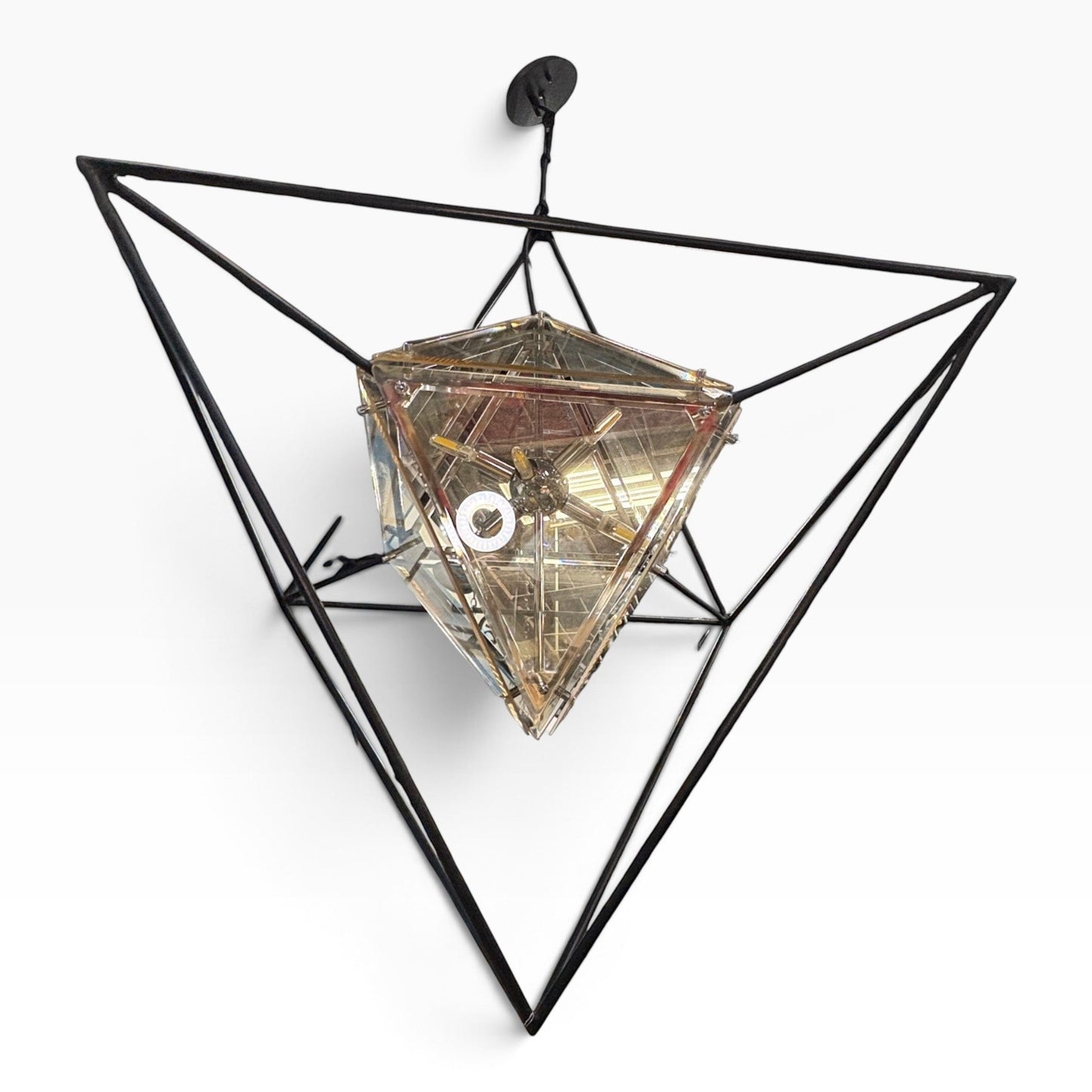Geometric Glass Chandelier