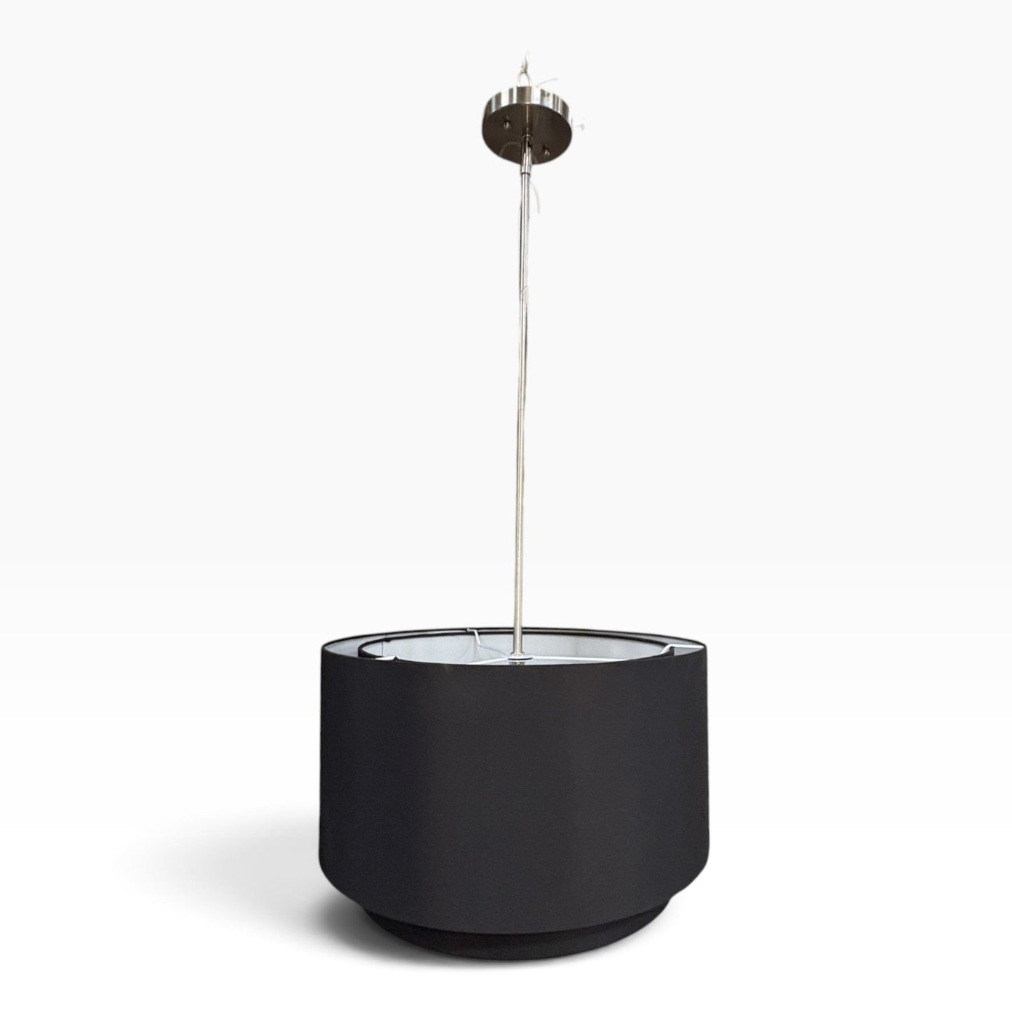 Black Drum Shade Pendant Light