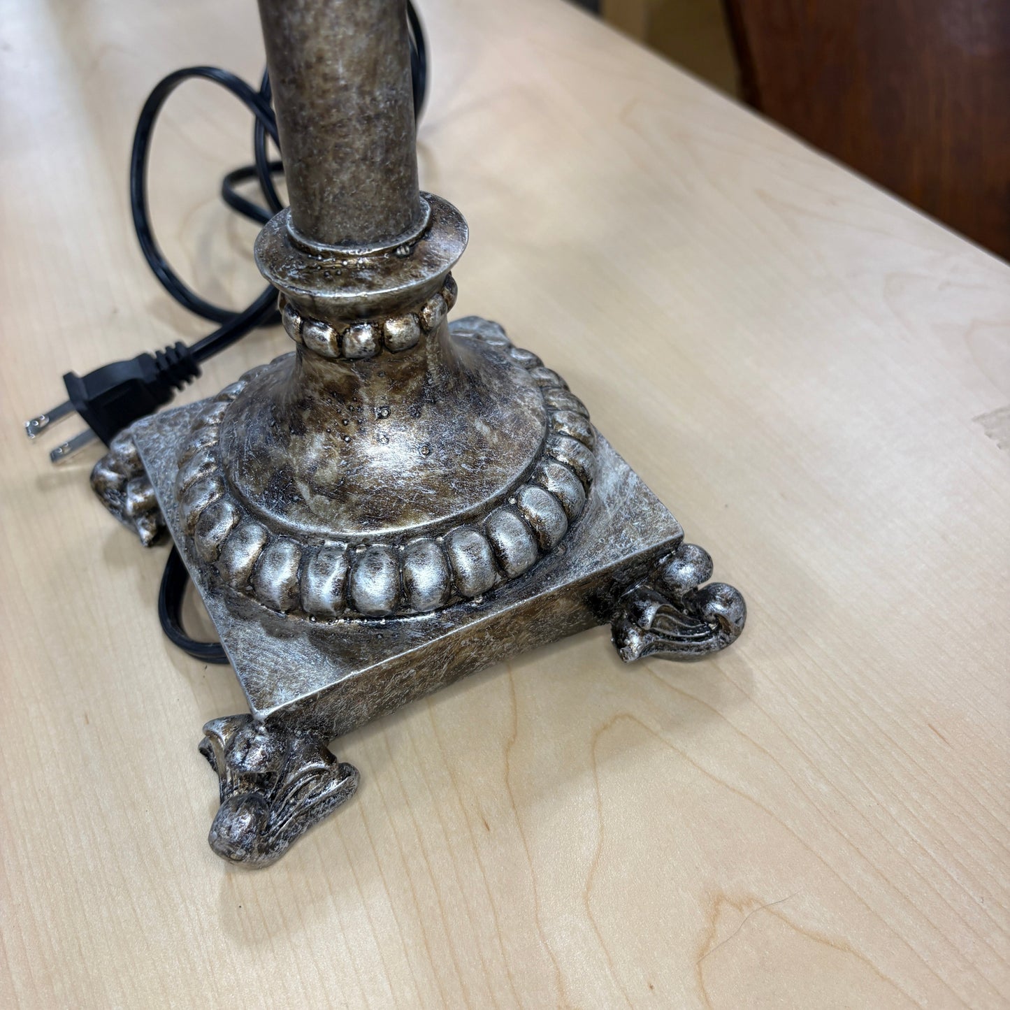 Silver Mercury Glass Lamp - additional view