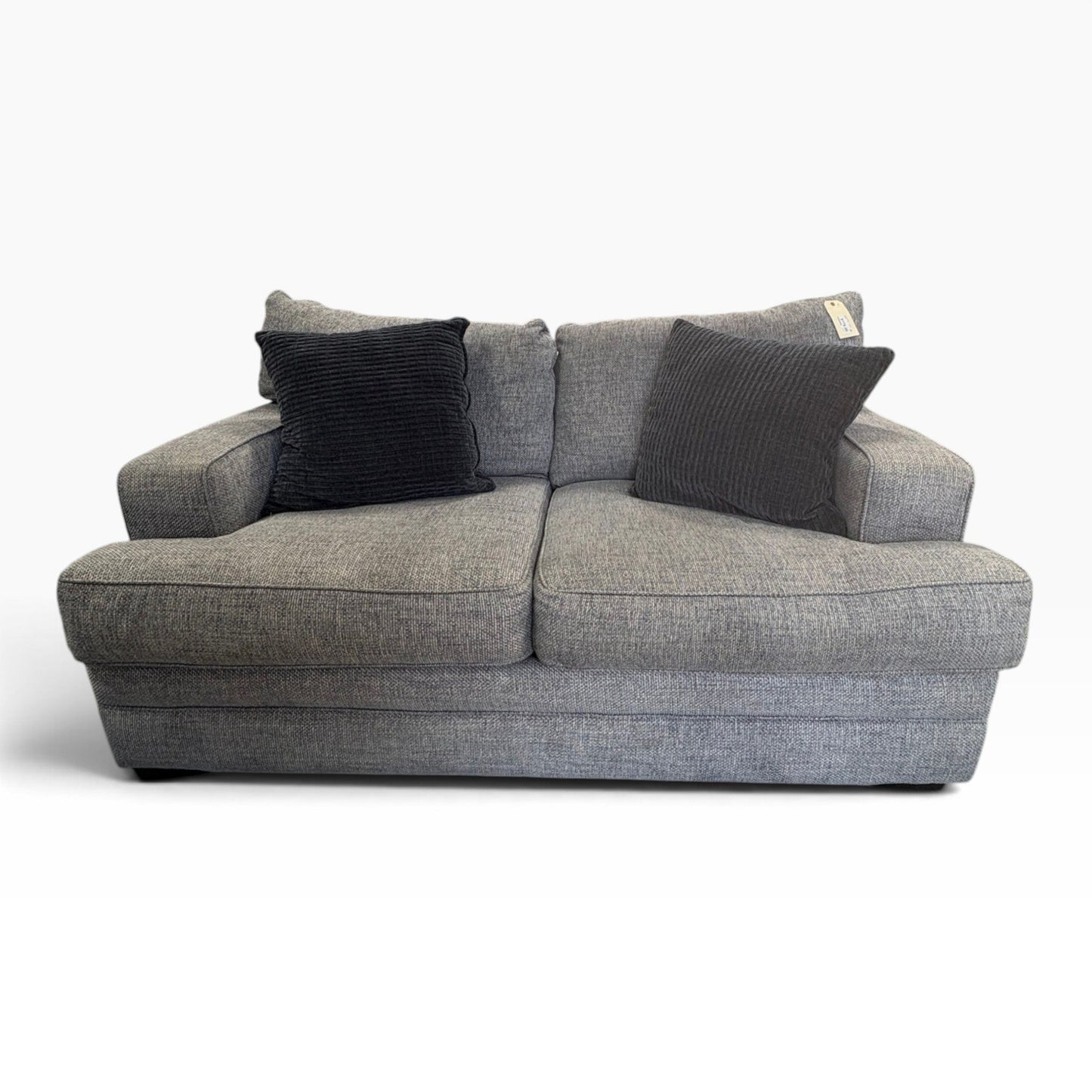 GDM Habitat for Humanity ReStore Gray Loveseat w/ 2 Pillows