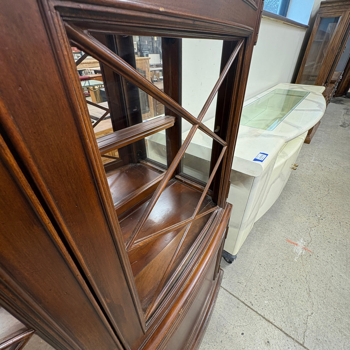 Black and Cherry China Cabinet