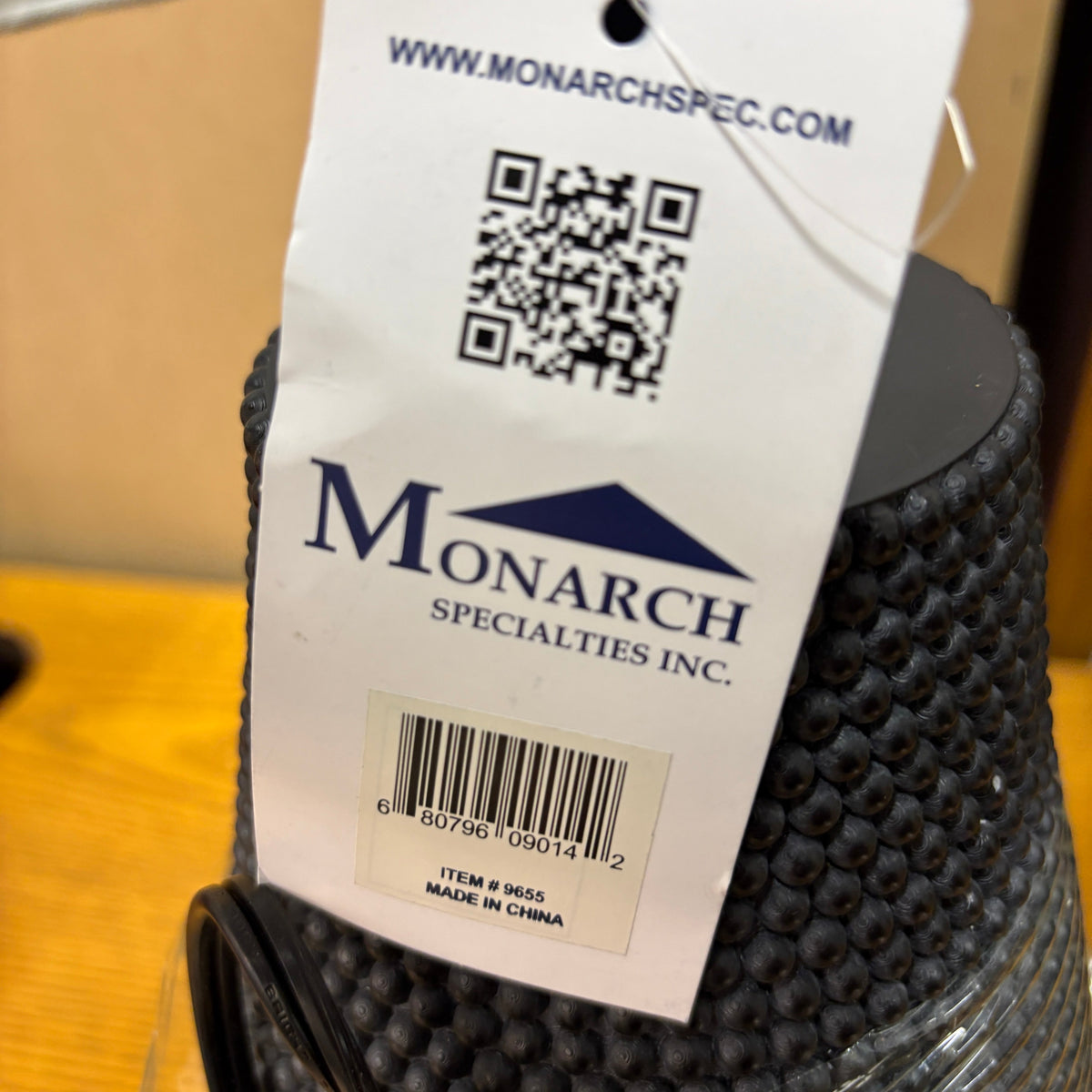 Monarch Black Hobnail Lamp