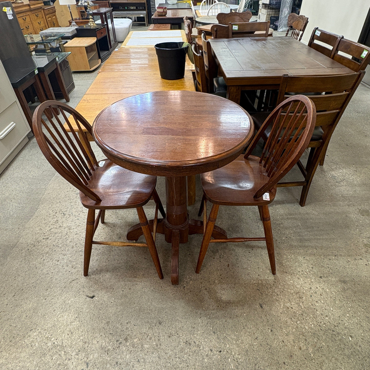 Pub Table and 2 Windsor Stools