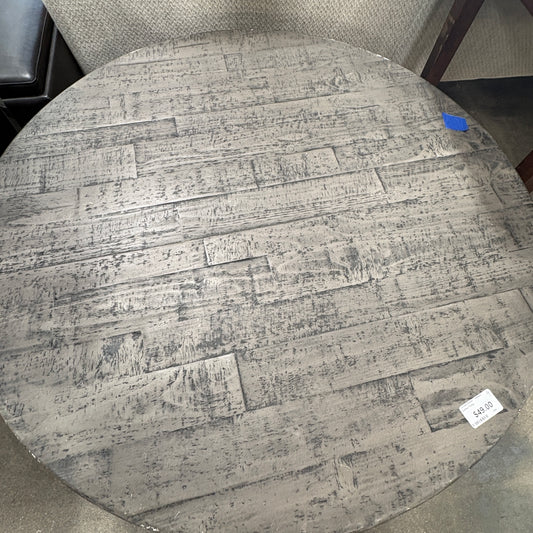 Round Gray Coffee Table