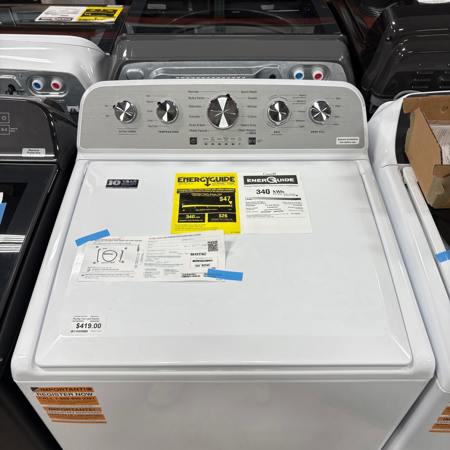 Maytag Top Load Washer