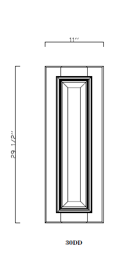 Special Order - 30" Deco Door Newport White - 30DD 30" Wall Cabinets Deco Door GHI GHI Accessories Newport White Special Order SPNPW