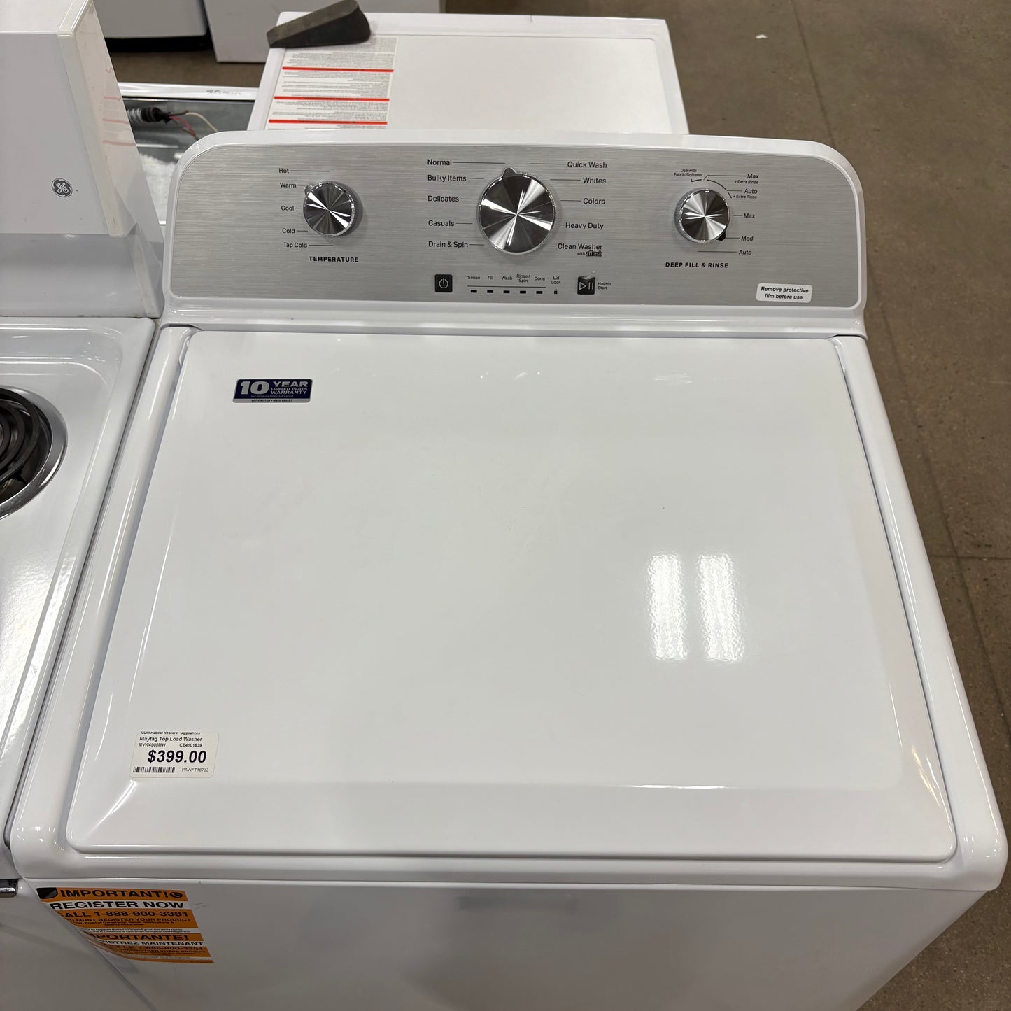 Maytag Top Load Washer