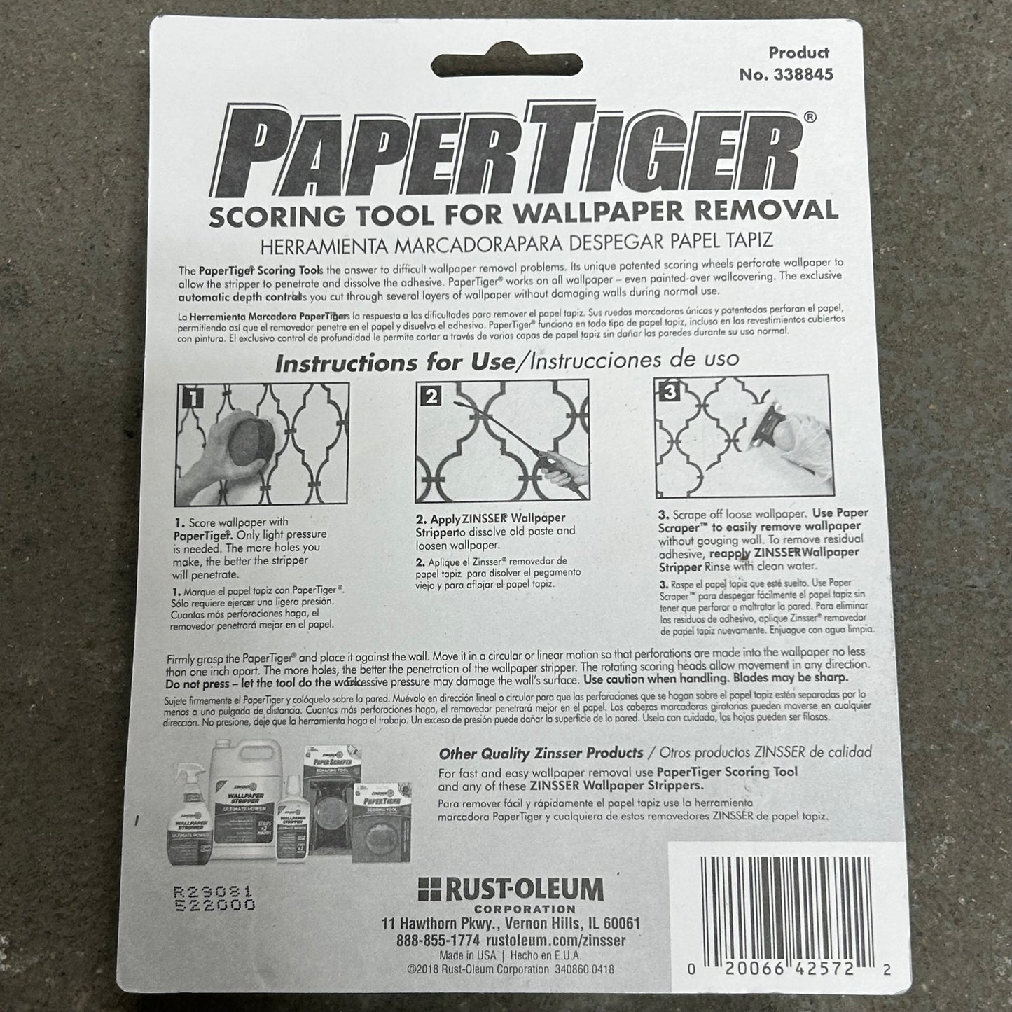 Zinsser Wallpaper Scoring Tool