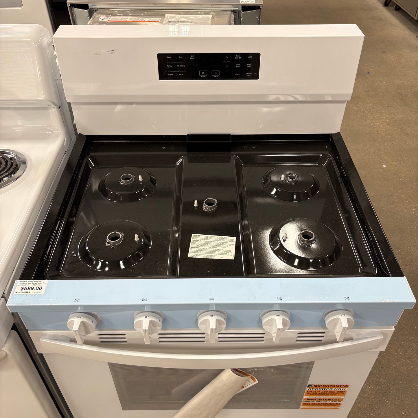 Whirlpool Gas Range w/Air Fry