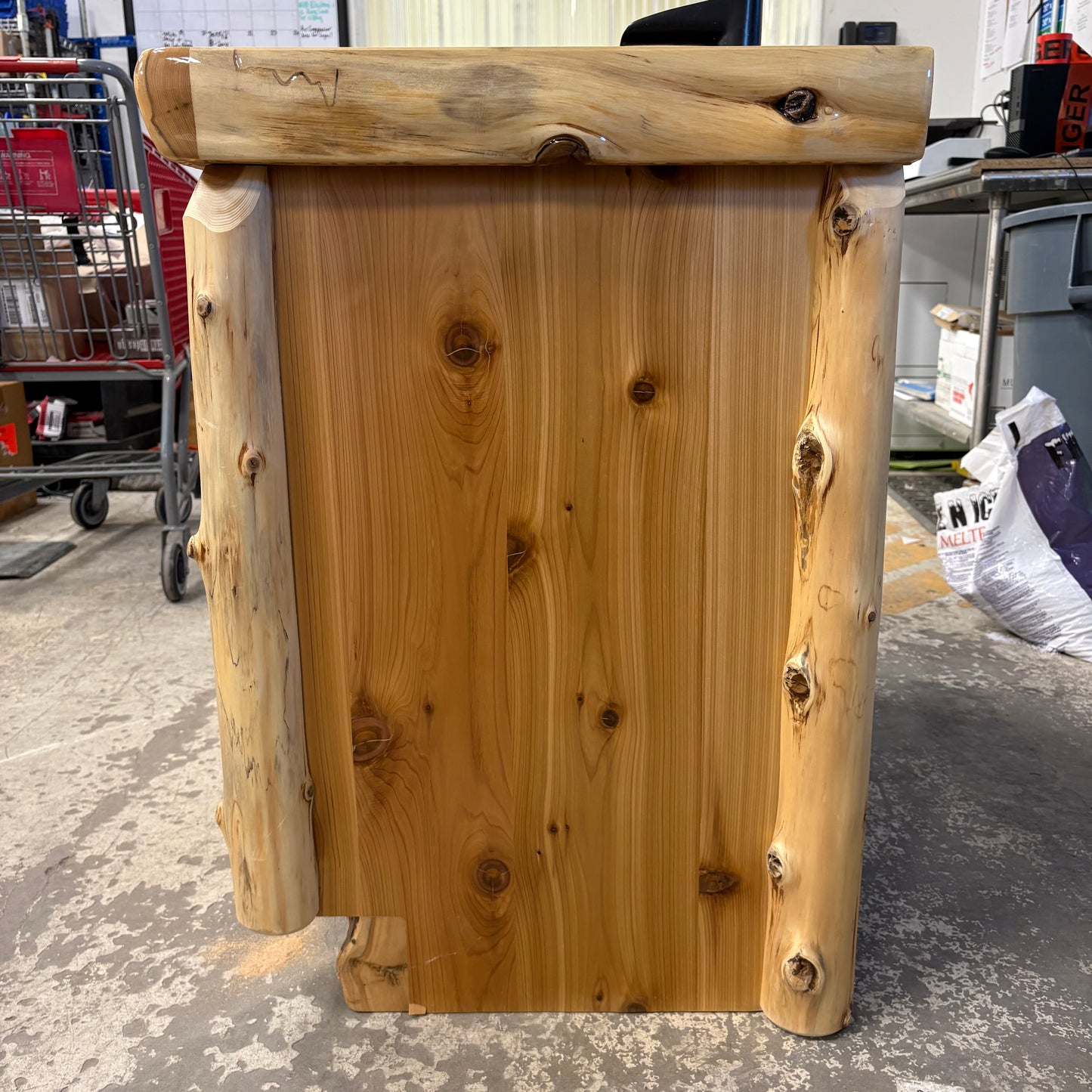 40" Rustic CedarLog Vanity Set
