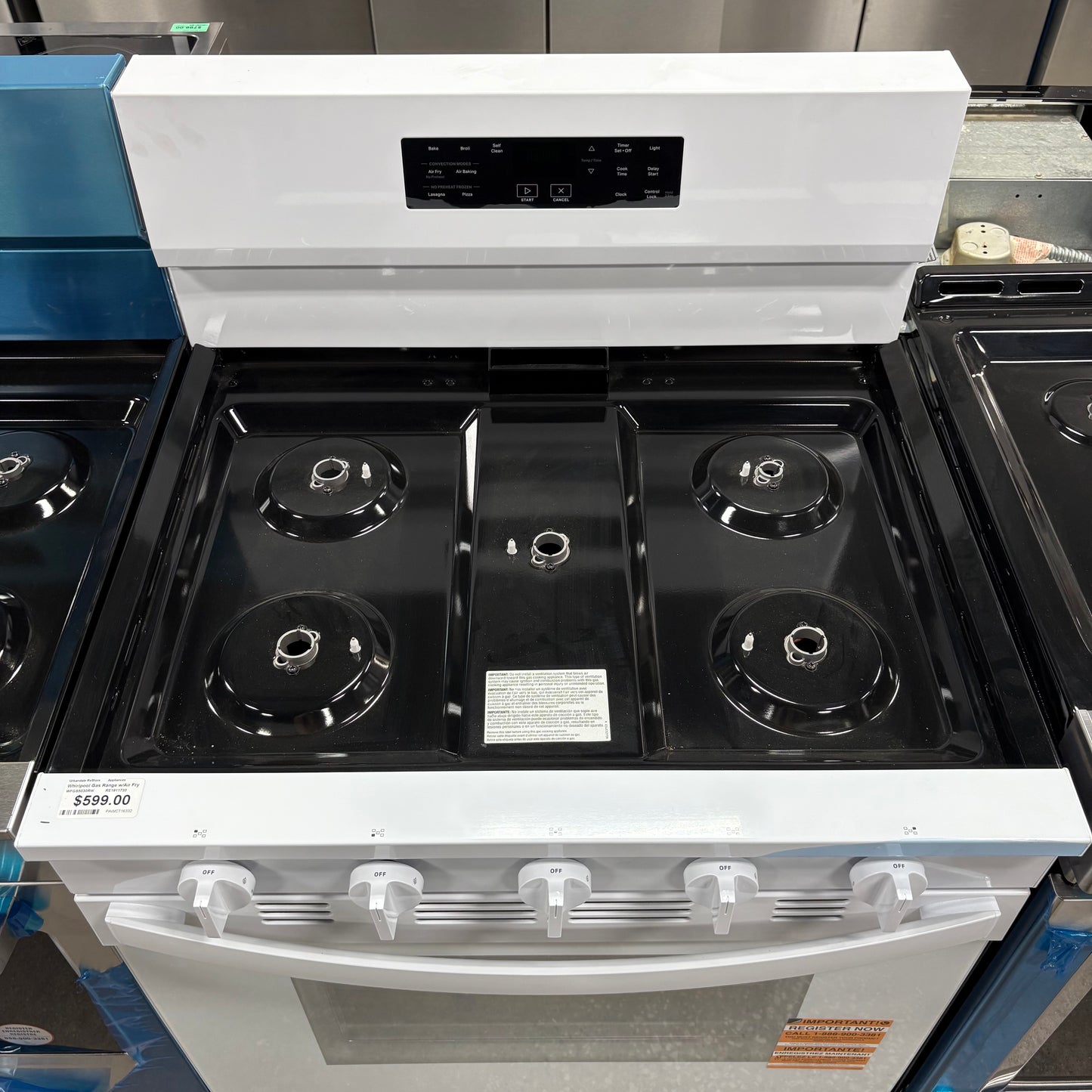 Whirlpool Gas Range w/Air Fry