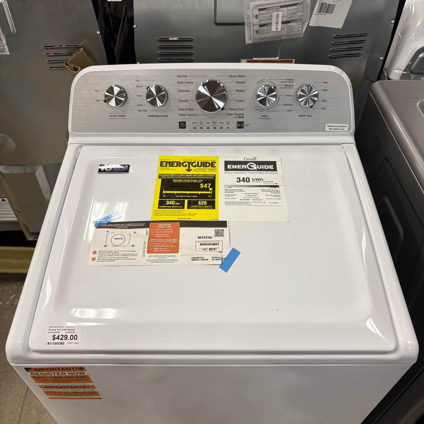 Maytag Top Load Washer