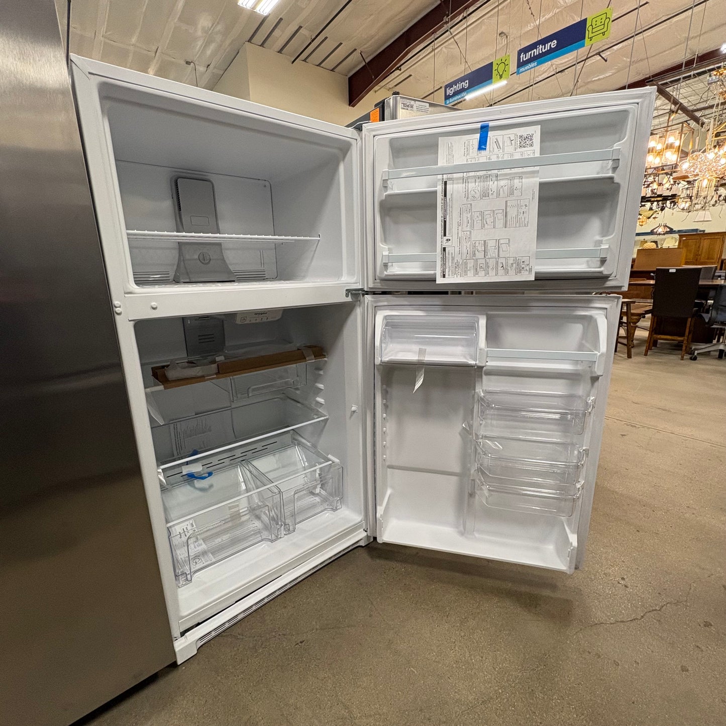 Whirlpool Top Freezer Fridge