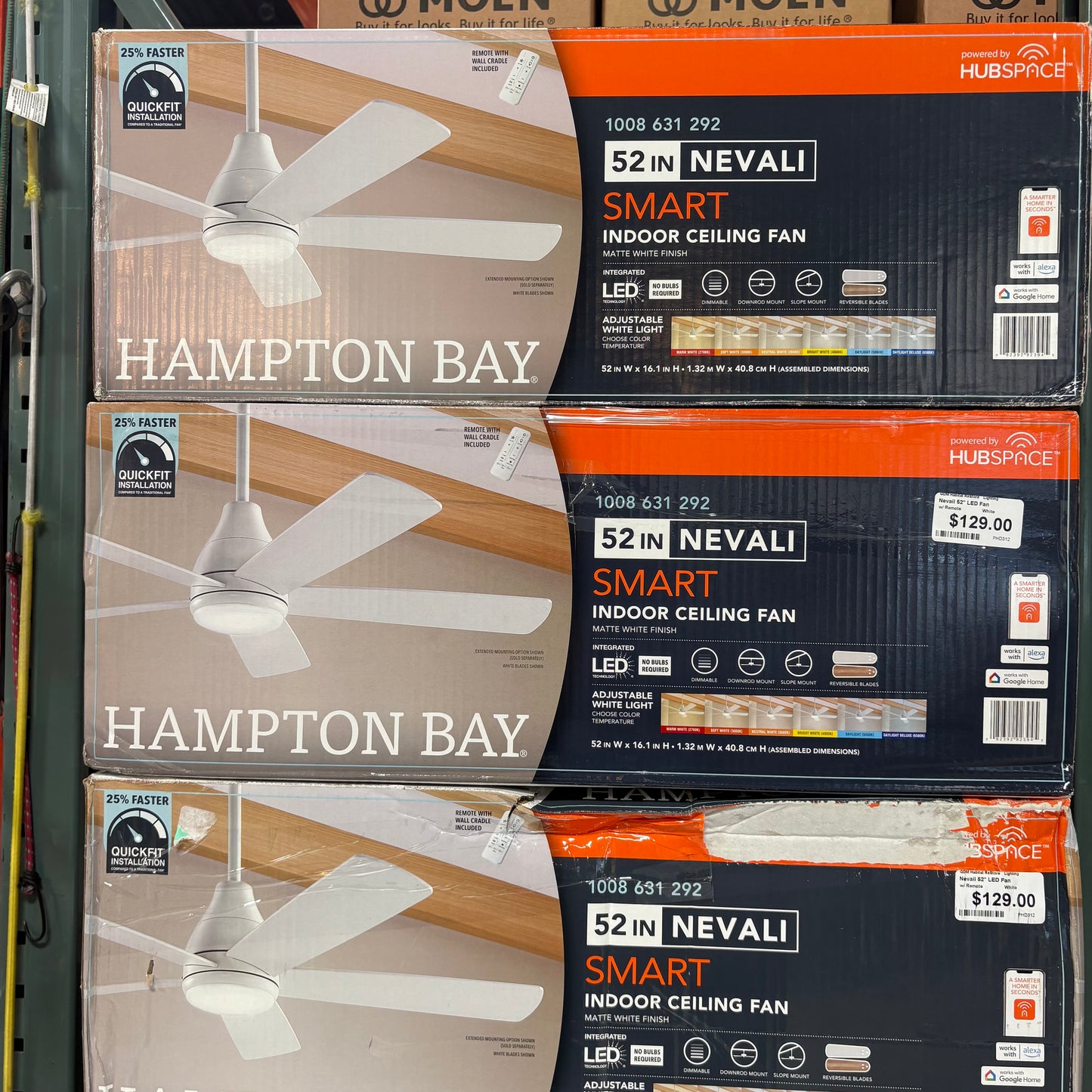 Nevali 52" LED Fan TRUE