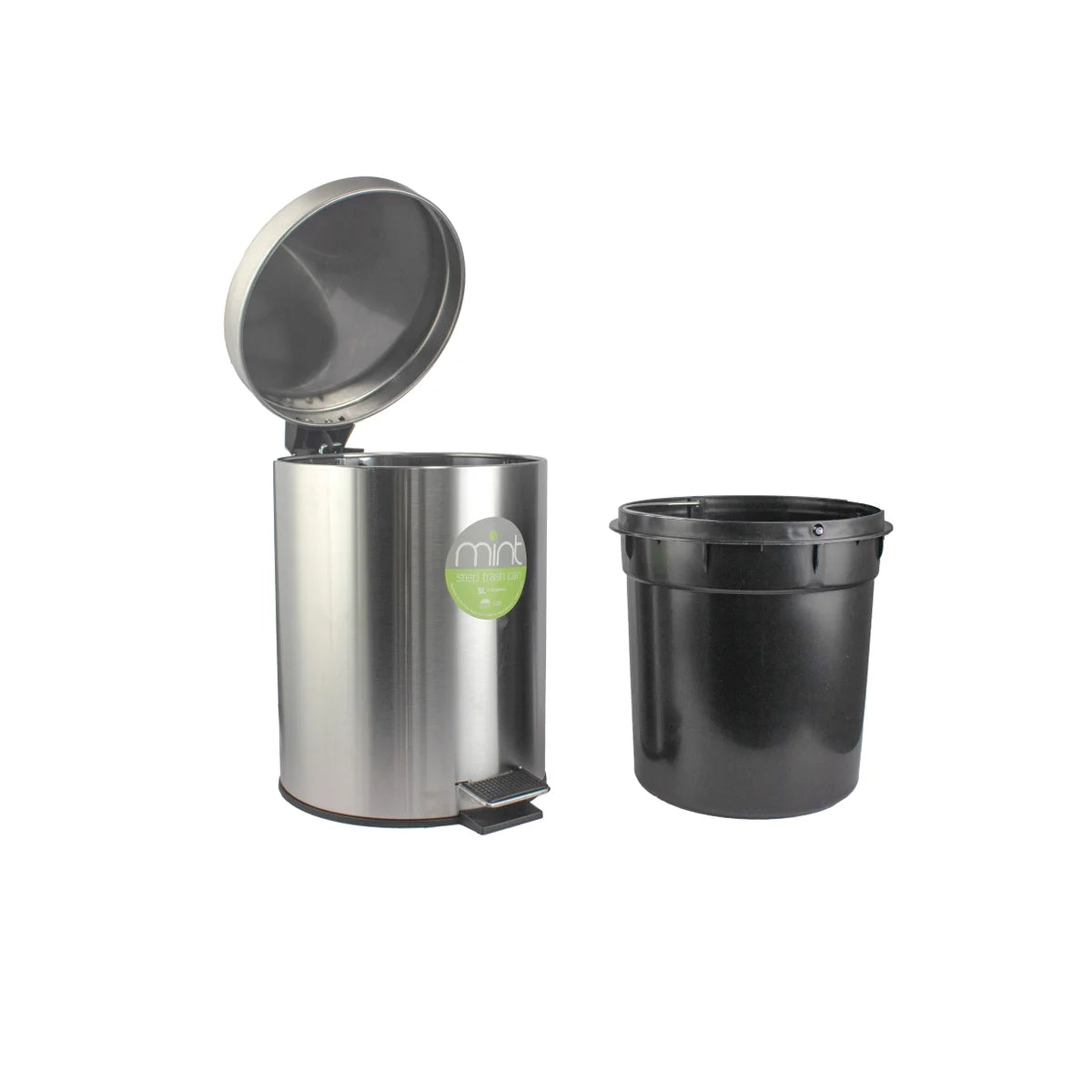 Trash Can Satin Nickel 5L