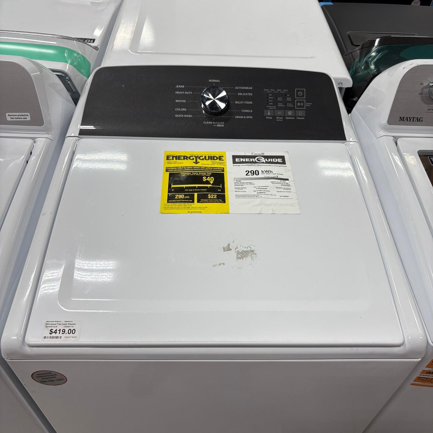 Whirlpool Top Load Washer