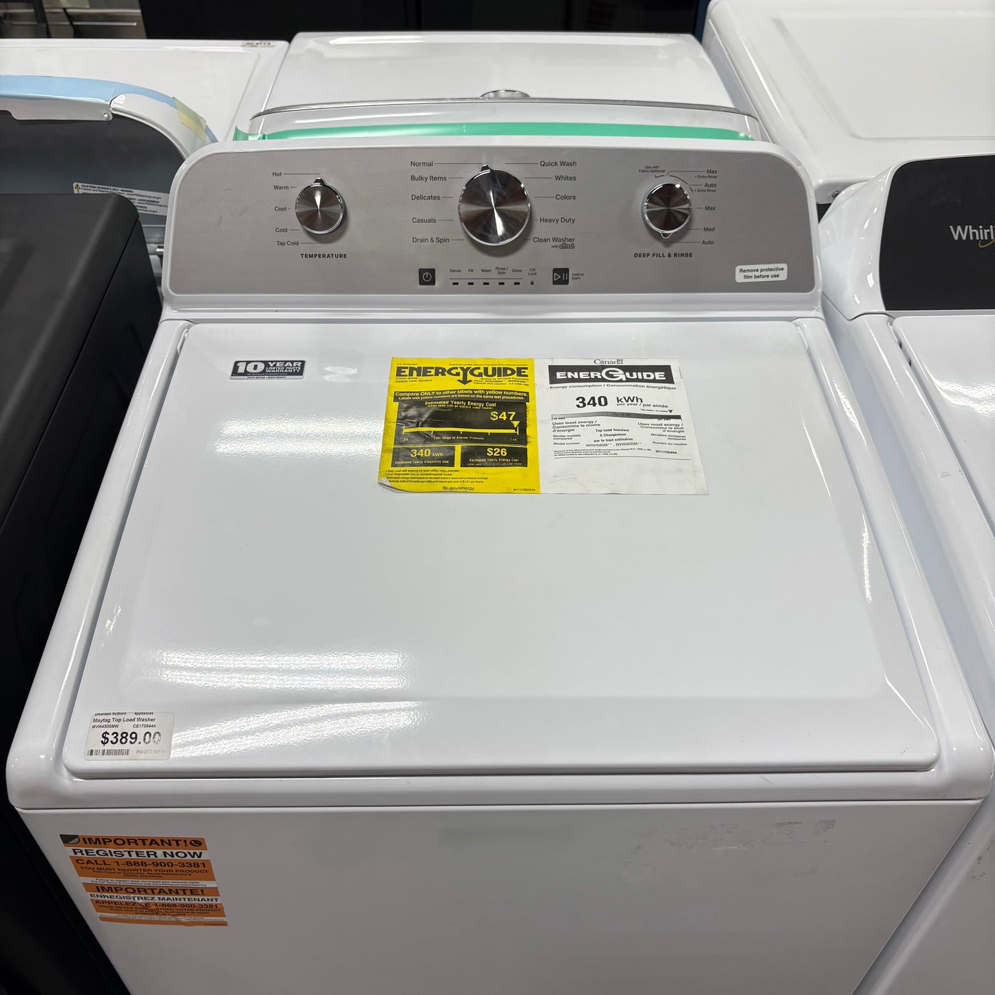 Maytag Top Load Washer