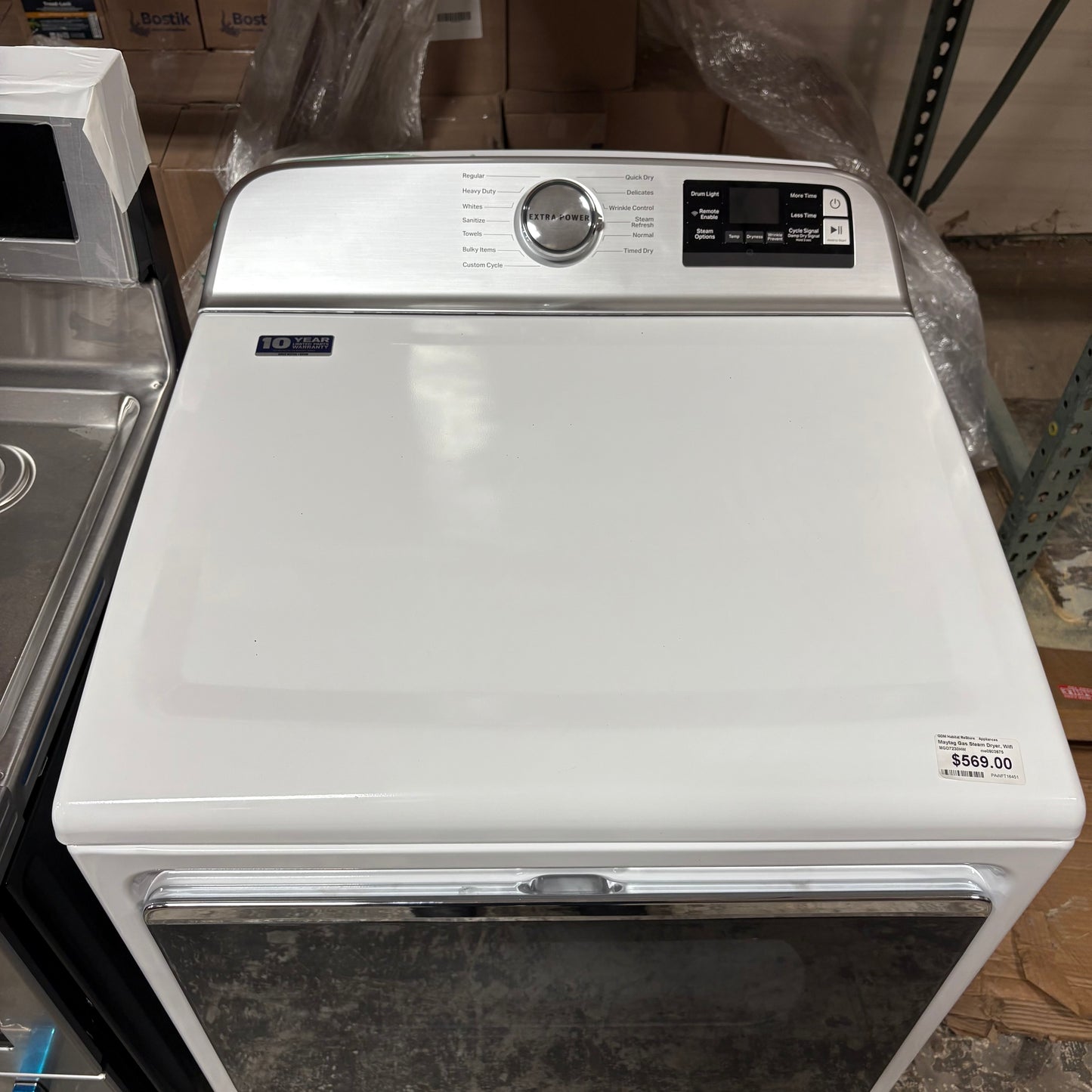 Maytag Gas Steam Dryer, Wifi
