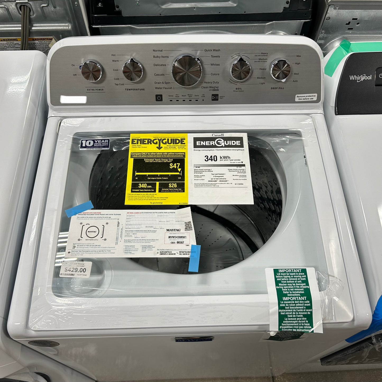 Maytag Top Load Washer