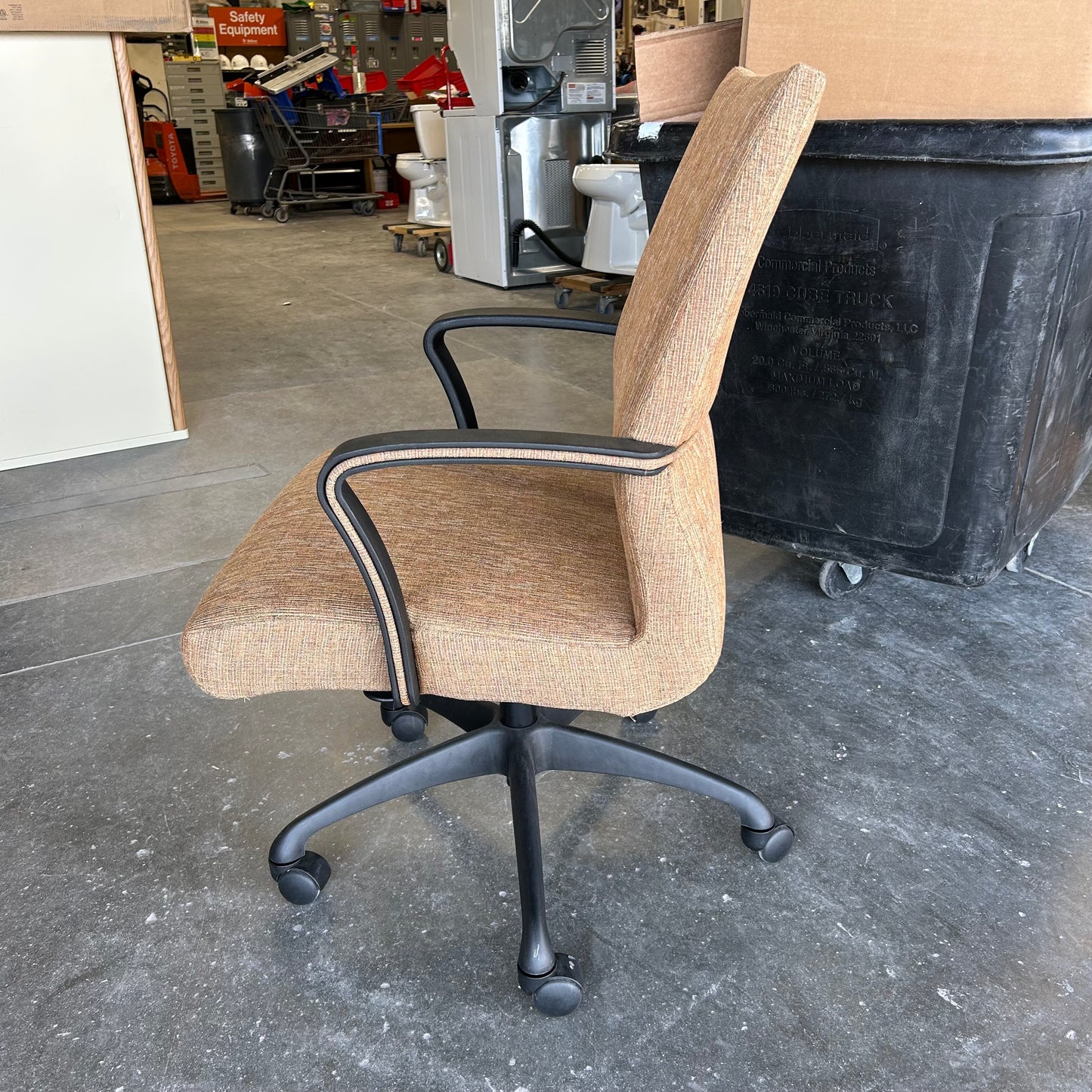 Tan Rolling Office Chair