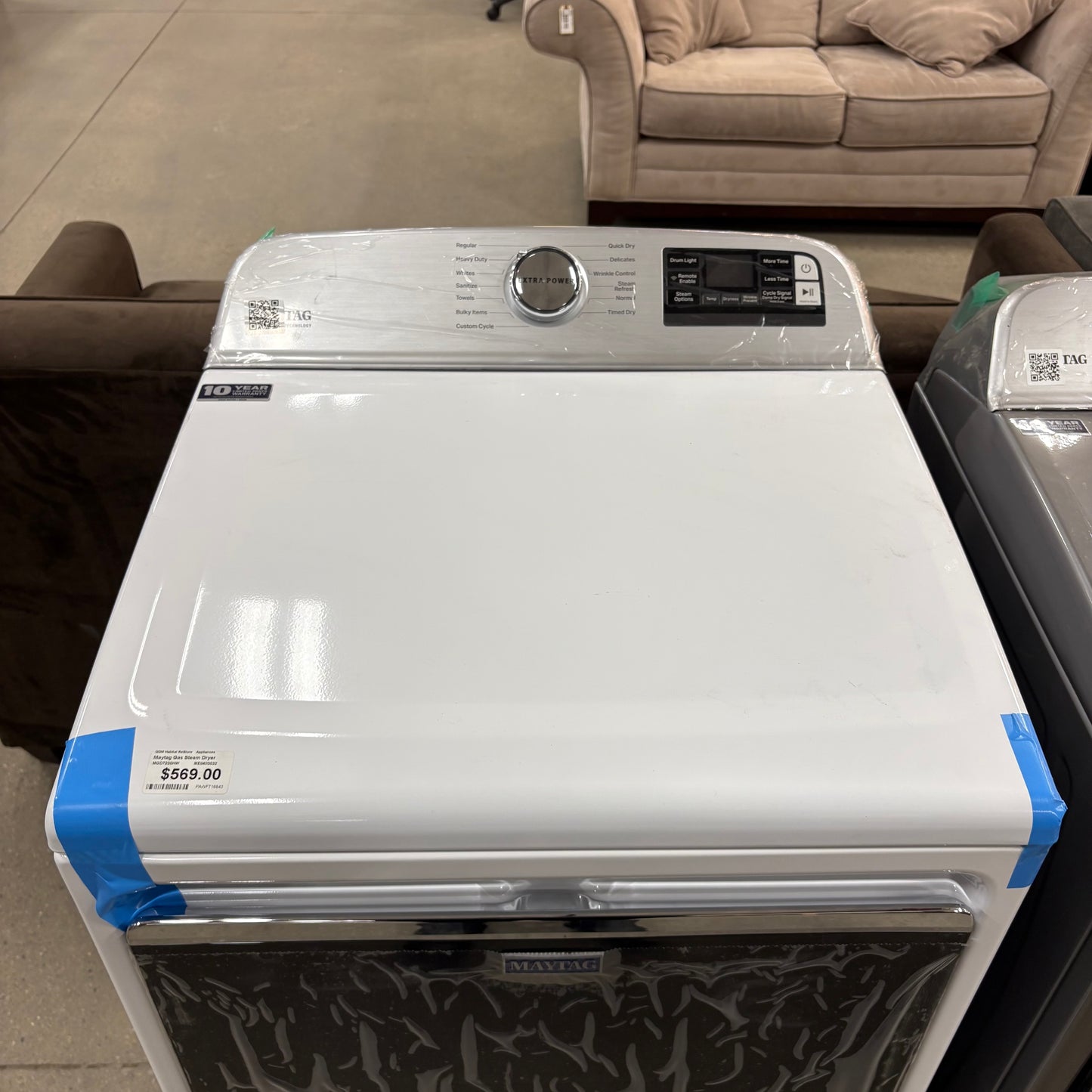 Maytag Gas Steam Dryer