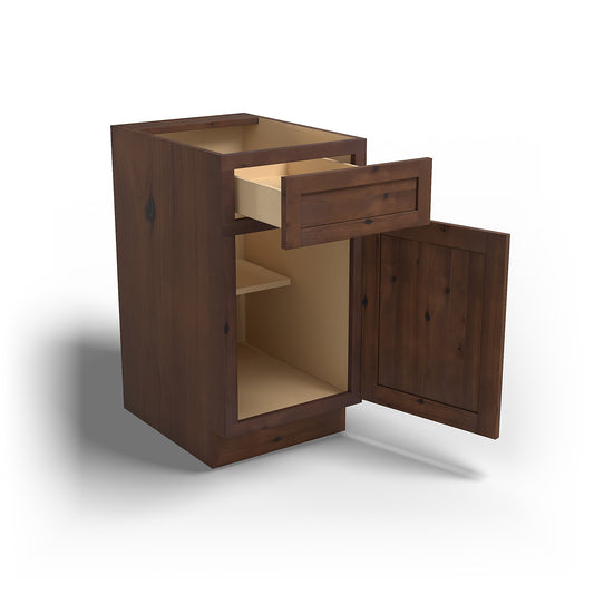 Special Order - 18" Base Cabinet Rustic Walnut - B18 Base Cabinets GHI Rustic Walnut Special Order SPRWS