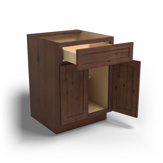 Special Order - 24" Base Cabinet Rustic Walnut - B24 Base Cabinets GHI Rustic Walnut Special Order SPRWS