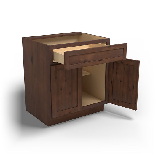 Special Order - 30" Base Cabinet Rustic Walnut - B30 Base Cabinets GHI Rustic Walnut Special Order SPRWS