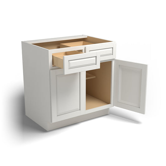 Special Order - 33" Base Cabinet Newport White - B33 Base Cabinets GHI Newport White Special Order SPNPW