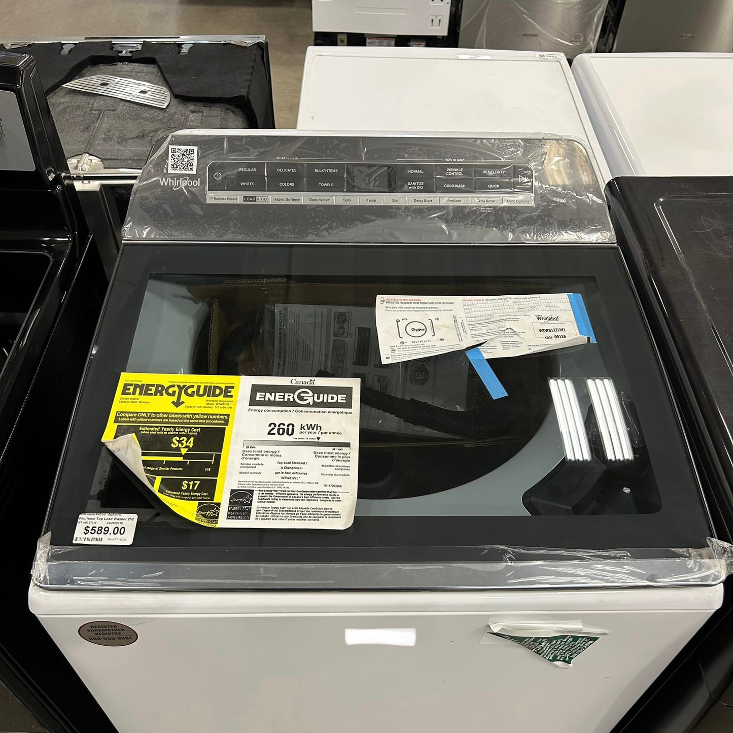 Whirlpool Top Load Washer 2n2