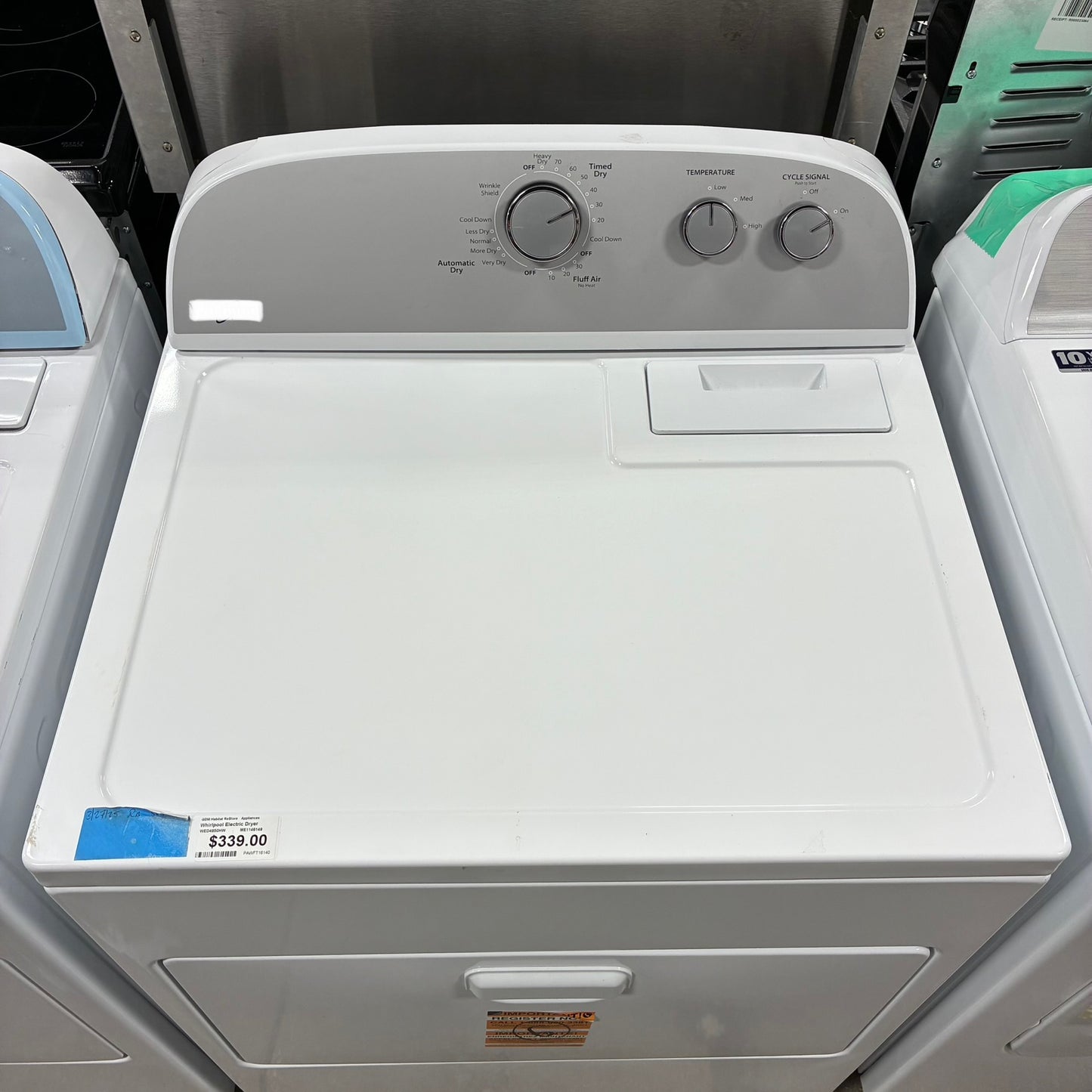 Whirlpool Electric Dryer