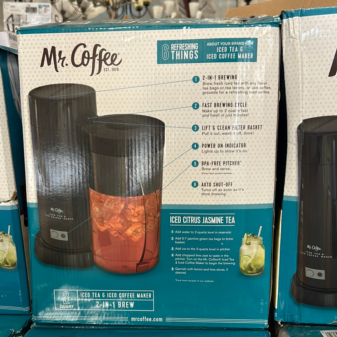 Brew Coffee Mr Coffee Iced Tea Maker Instructions Quart Iced Mr