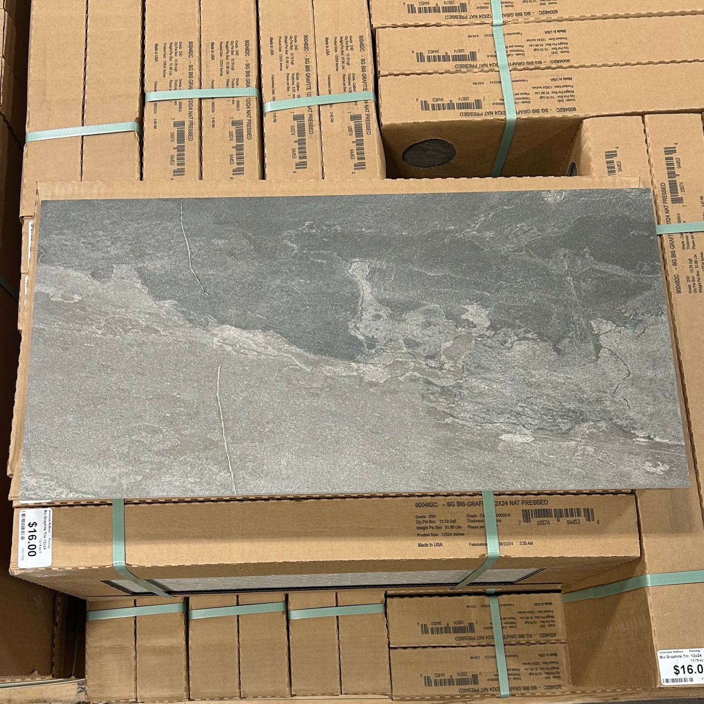 Biz Graphite Tile 12x24