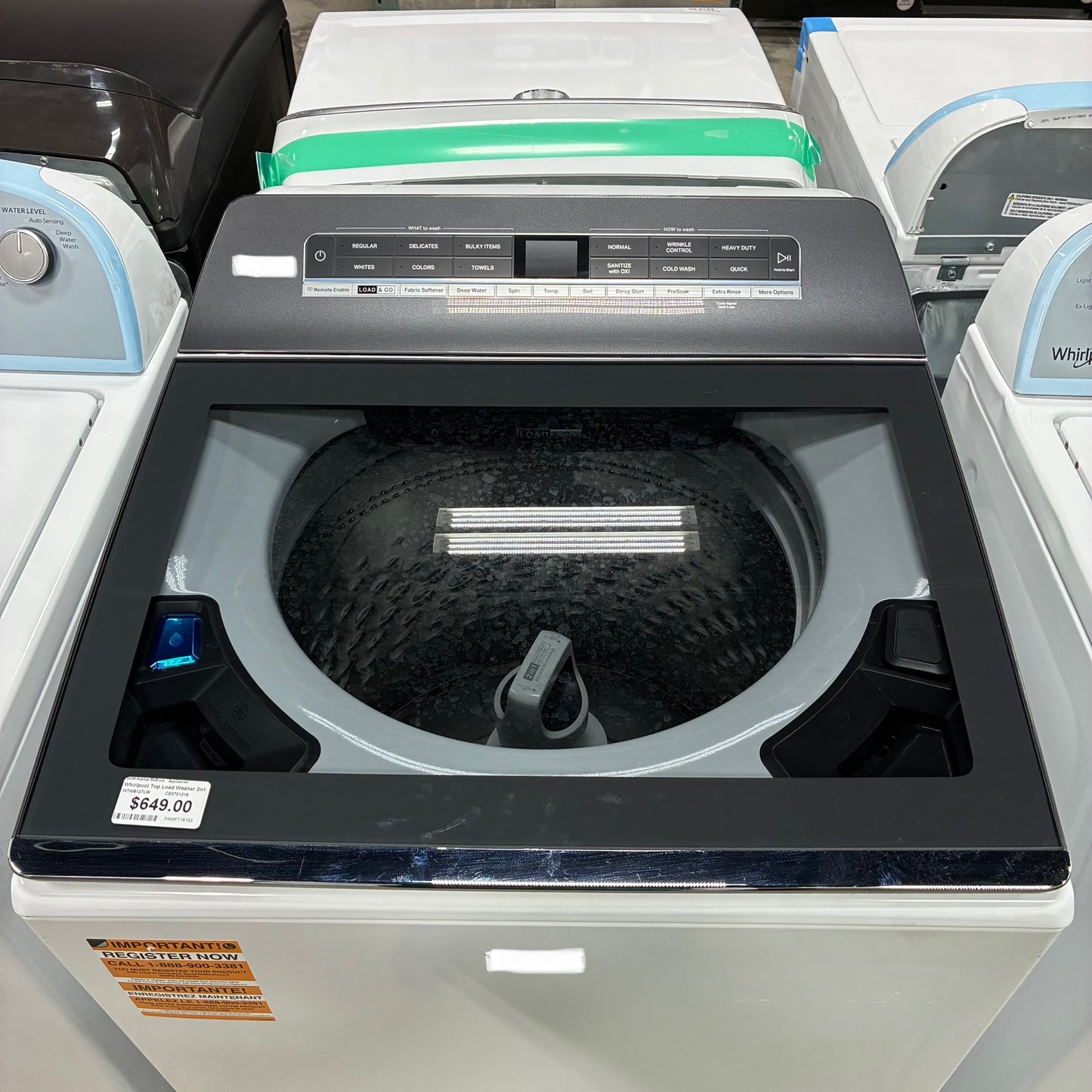 Whirlpool Top Load Washer 2n1