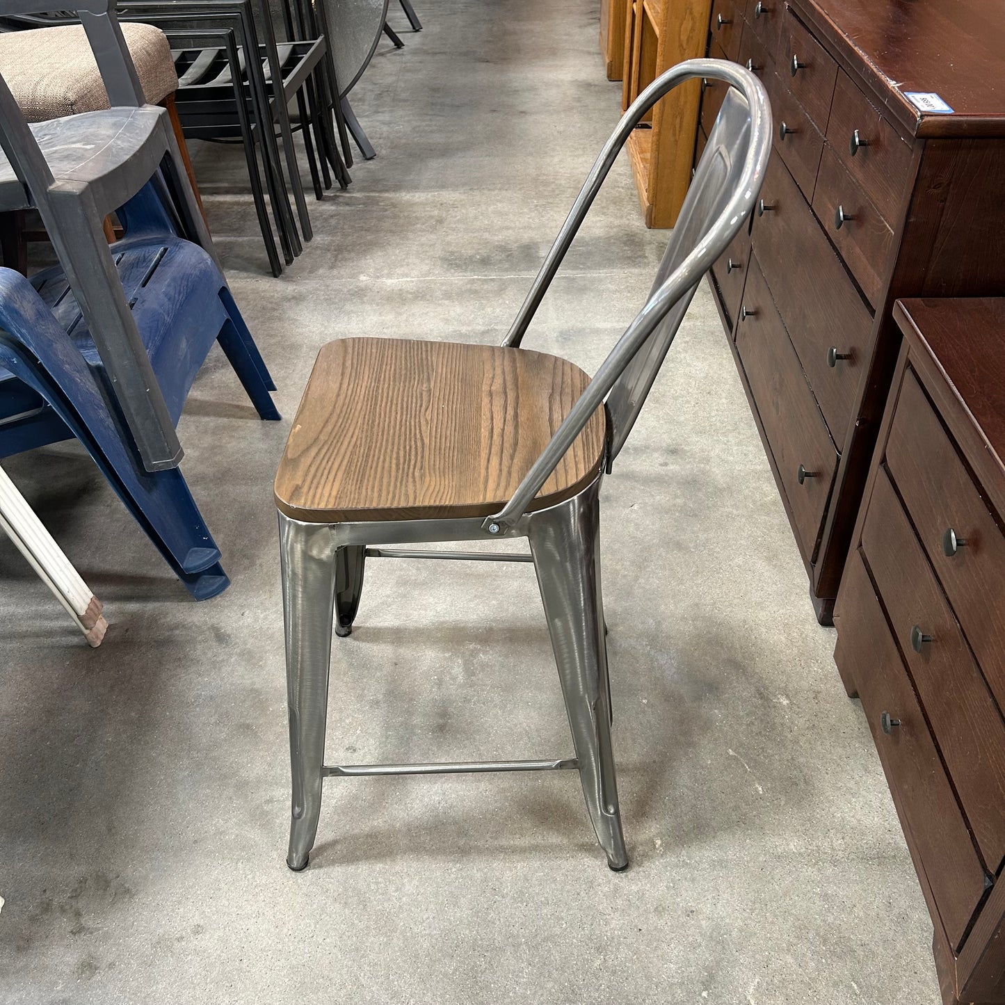 Industrial CounterHeight Stool
