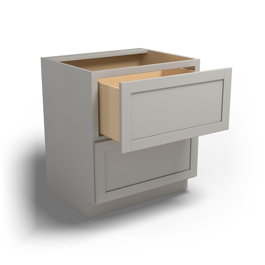 Special Order - 30" Drawer Base Cabinet with 2 Drawers Stone Harbor Gray - DB30-2 Base Cabinets Drawer Bases GHI Special Order SPSHG Stone Harbor Gray